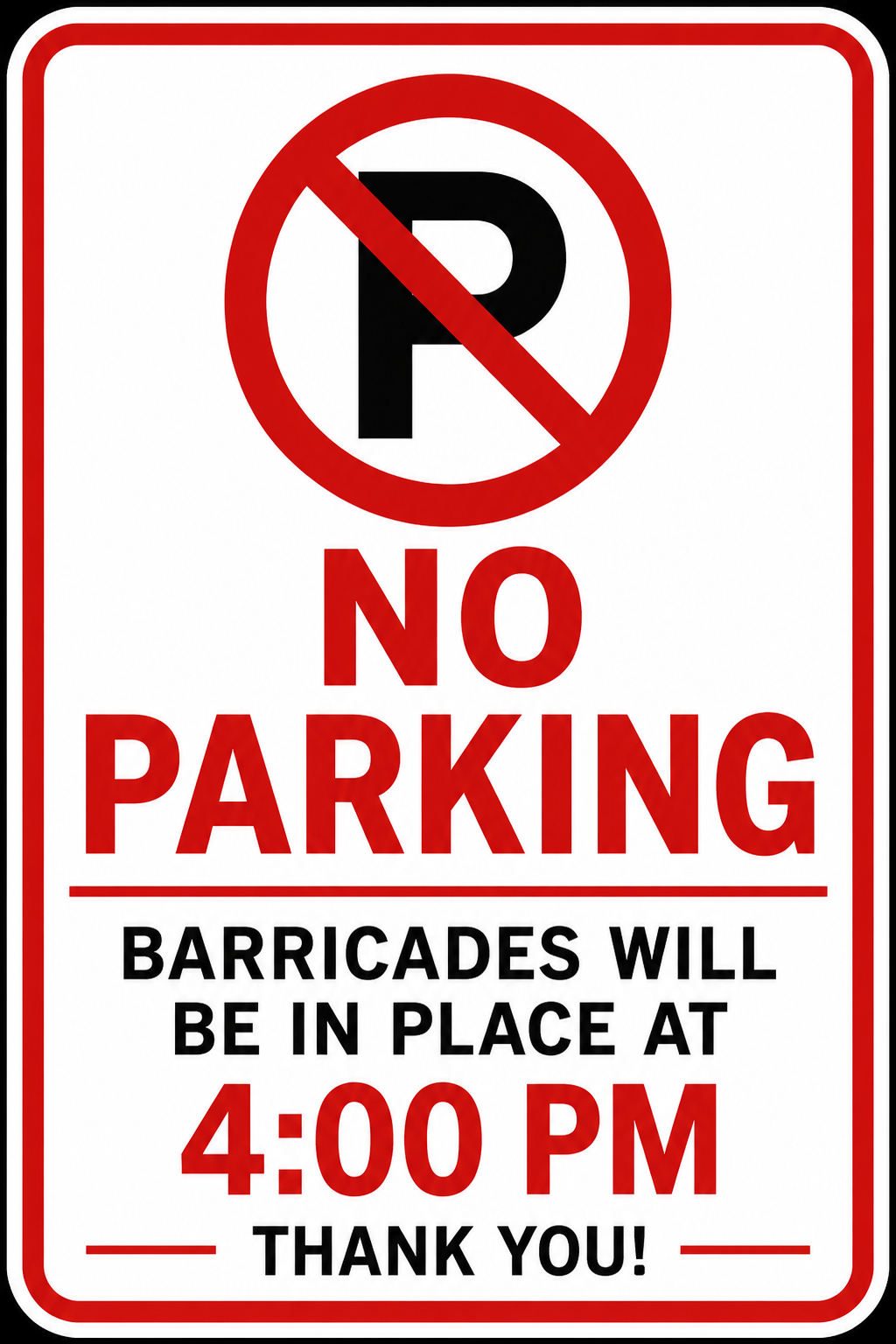 No parking